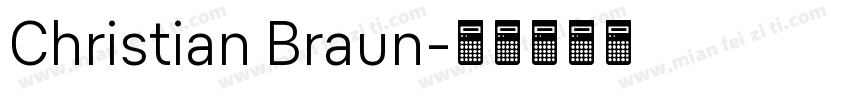 Christian Braun字体转换